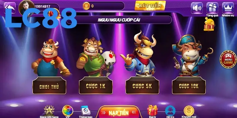 Quy trình một ván game bài Ngưu Ngưu